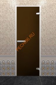 Дверь стеклянная DoorWood «Хамам Лайт Бронза матовая», 2000х800 мм Дверь стеклянная DoorWood «Хамам Лайт Бронза матовая», 2000х800 мм