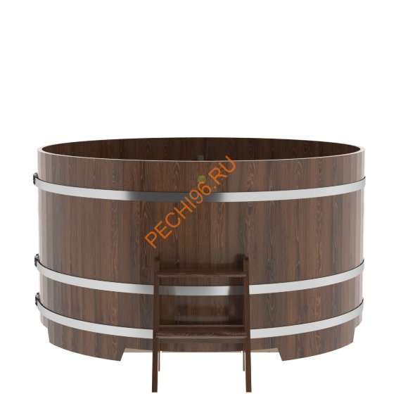 Купель для бани BentWood круглая из мореного дуба Премиум, D1,8 м