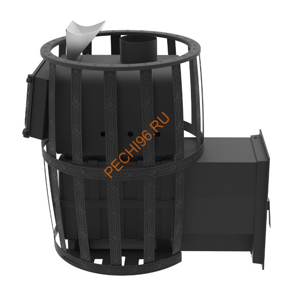 Печь-камин банная Берёзка Воевода 20 Д-2 ЗК, сетка