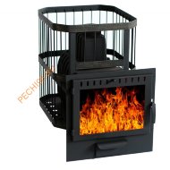 Печь банная чугунная Сибирь 24 Сетка, Панорама