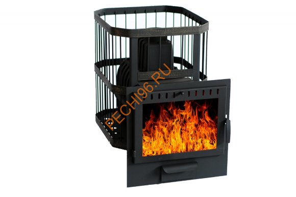 Печь банная чугунная Сибирь 24 Сетка, Панорама