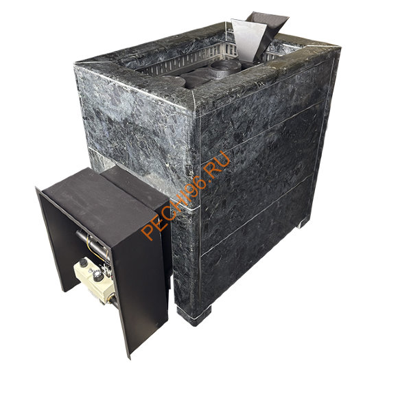 Чугунная банная печь BLACK STOVE Verona 18, ЗК, ГАЗ, Пироксенит
