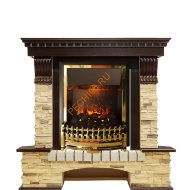 Электрокамин Dimplex Pierre Luxe угловой с очагом Atherton темный дуб/ сланец