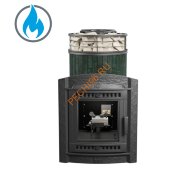 Печь банная Атмосфера L Верде Гватемала ламель+сетка, с горелкой