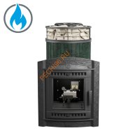 Печь банная Атмосфера L Верде Гватемала ламель+сетка, с горелкой