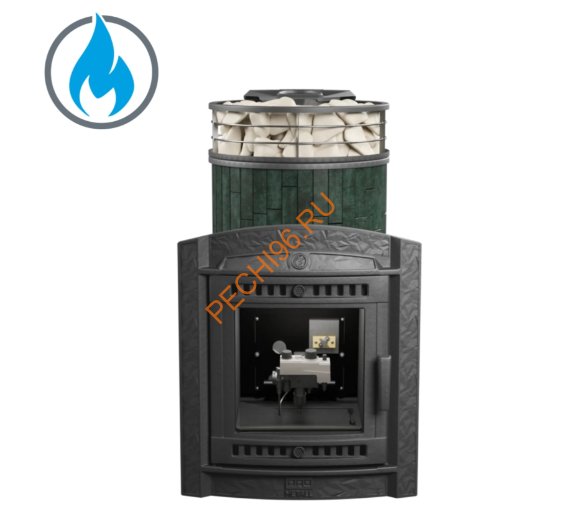 Печь банная Атмосфера L Верде Гватемала ламель+сетка, с горелкой