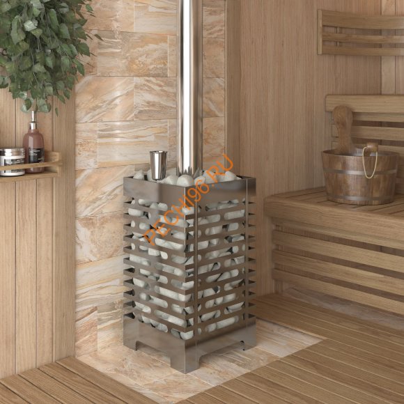 Печь банная ASTON 12 INOX с баком на трубе 50л, D115 (AISI 439) круглый в Нижнем Новгороде Печь банная ASTON 12 INOX с баком на трубе 50л, D115 (AISI 439) круглый в Нижнем Новгороде