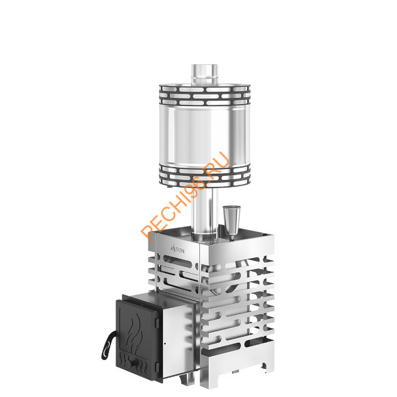 Печь банная ASTON 12 INOX с баком на трубе 50л, D115 (AISI 439) круглый в Нижнем Новгороде Печь банная ASTON 12 INOX с баком на трубе 50л, D115 (AISI 439) круглый в Нижнем Новгороде