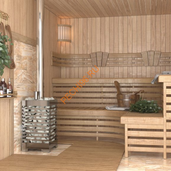 Печь банная ASTON 12 INOX с баком на трубе 50л, D115 (AISI 439) круглый в Нижнем Новгороде Печь банная ASTON 12 INOX с баком на трубе 50л, D115 (AISI 439) круглый в Нижнем Новгороде