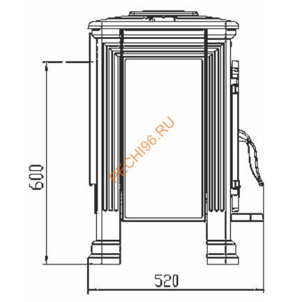 Чугунная печь-камин PLAMEN TENA N Чугунная печь-камин PLAMEN TENA N