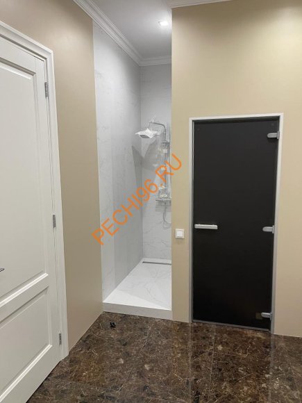 Дверь в хамам стеклянная Арта Стандарт Прозрачная, коробка алюминий Дверь в хамам стеклянная Арта Стандарт Прозрачная, коробка алюминий