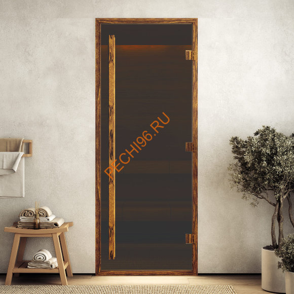 Дверь стеклянная DoorWood Хамам АРТ Wood 92 бронза матовая Дверь стеклянная DoorWood Хамам АРТ Wood 92 бронза матовая