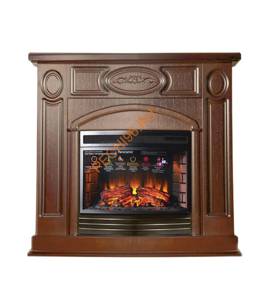 Электрокамин InterFlame Юнона с очагом Panoramic 25 LED FX QZ