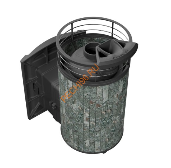 Печь банная Атмосфера L Жадеит ламель+сетка, с горелкой Печь банная Атмосфера L Жадеит ламель+сетка, с горелкой