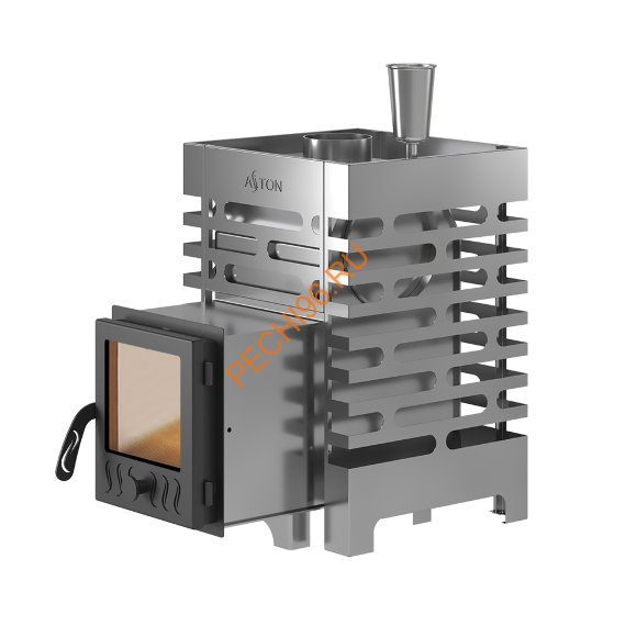 Печь банная ASTON 12С INOX с баком на трубе 50л, D115 (AISI 439) круглый в Нижнем Новгороде Печь банная ASTON 12С INOX с баком на трубе 50л, D115 (AISI 439) круглый в Нижнем Новгороде