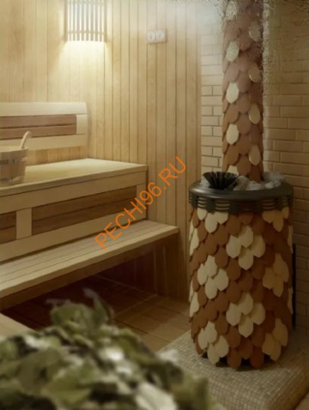 Печь банная Термофор Альфа Панголина Inox ЧД БСЭ ЗК шамот-терракота