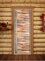 Дверь стеклянная DoorWood «Престиж», 700х1900мм, с фотопечатью «Лофт»