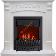 Электрокамин Royal Flame Sorrento угловой белый дуб с очагом Aspen