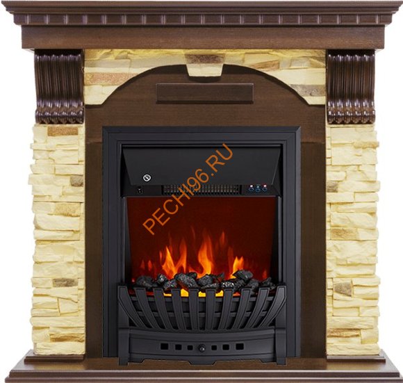 Электрокамин Royal Flame Dublin угловой Темный дуб/сланец с очагом Aspen
