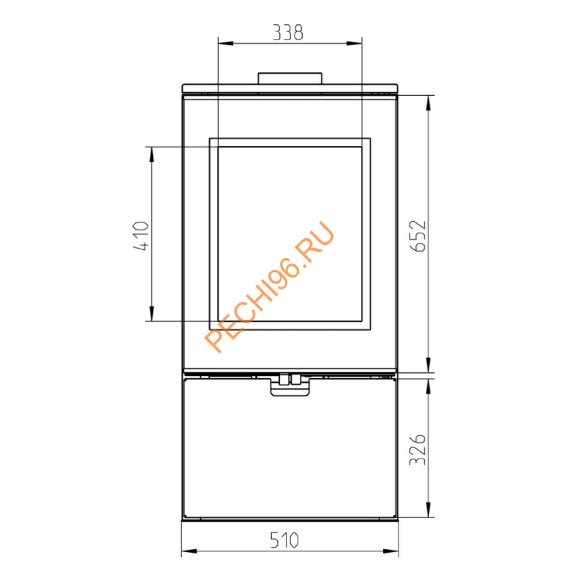 Стальная печь-камин Thorma CREMONA TOP белая керамика Стальная печь-камин Thorma CREMONA TOP белая керамика