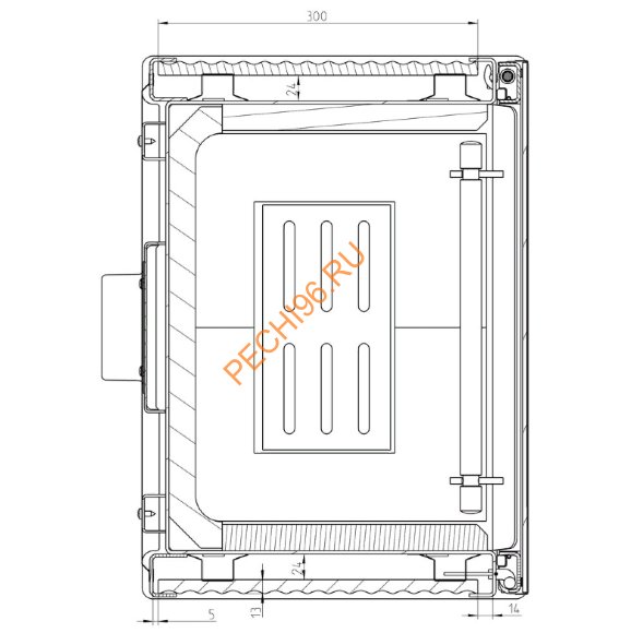 Стальная печь-камин Thorma CREMONA TOP белая керамика Стальная печь-камин Thorma CREMONA TOP белая керамика
