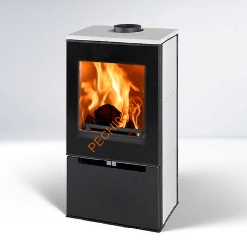 Стальная печь-камин Thorma CREMONA TOP белая керамика Стальная печь-камин Thorma CREMONA TOP белая керамика