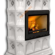 Печь-камин КимрПечь Истра центральный Белый