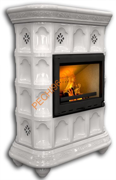 Печь-камин КимрПечь Истра пристенный Белый Печь-камин КимрПечь Истра пристенный Белый