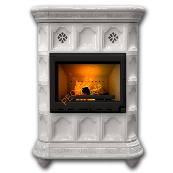 Печь-камин КимрПечь Истра пристенный Белый Печь-камин КимрПечь Истра пристенный Белый