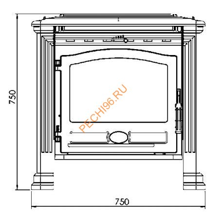 Чугунная печь-камин PLAMEN TENA Termo Чугунная печь-камин PLAMEN TENA Termo