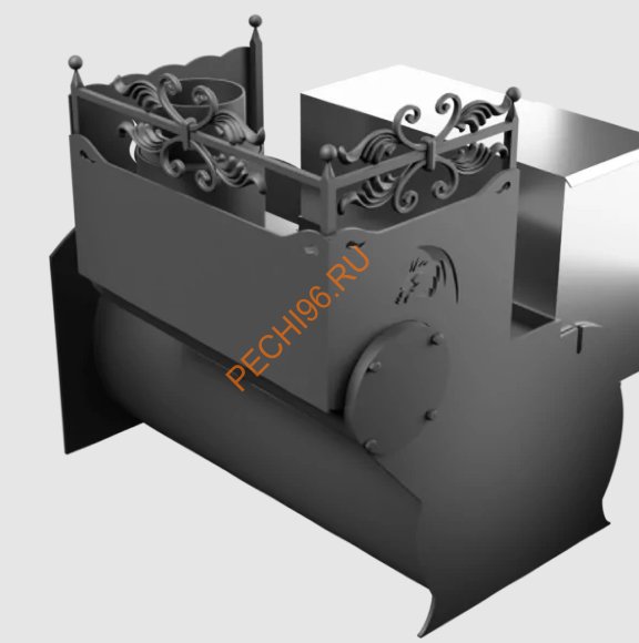 Печь банная Термосфера Горыныч 3, большая дверь со стеклом