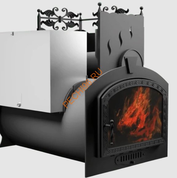 Печь банная Термосфера Горыныч 3, большая дверь со стеклом