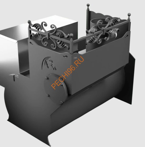 Печь банная Термосфера Горыныч 3, большая дверь со стеклом