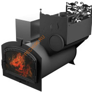 Печь банная Термосфера Горыныч 3, большая дверь со стеклом