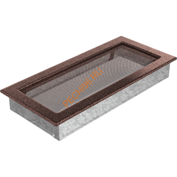 Вентиляционная решетка Kratki 22/37М 220х370 мм латунь