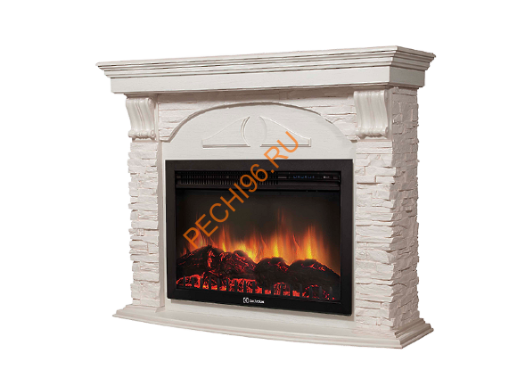 Электрокамин Electrolux EFP/P-3020LS с порталом Firelight Torre 30S, камень белый, белёный дуб Электрокамин Electrolux EFP/P-3020LS с порталом Firelight Torre 30S, камень белый, белёный дуб