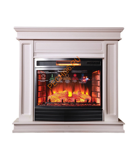 Электрокамин InterFlame Стаффорд с очагом Panoramic 25 LED FX QZ
