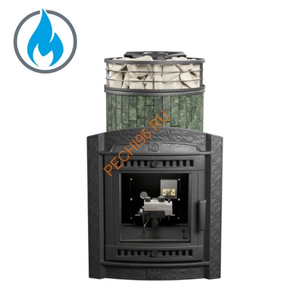 Печь банная Атмосфера L Змеевик ламель+сетка, с горелкой Печь банная Атмосфера L Змеевик ламель+сетка, с горелкой