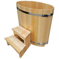 Купель НКЗ овальная из кедра d 69х128 см