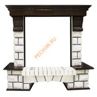 Портал Royal Flame Pierre Luxe под классический очаг