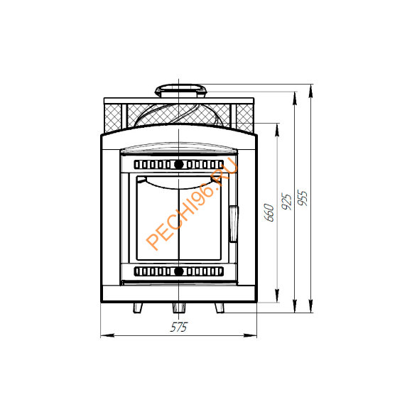 Печь банная Атмосфера L сетка нержавеющая сталь