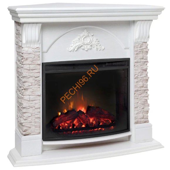 Электрокамин RealFlame Athena Corner WT c очагом Evrika 25,5