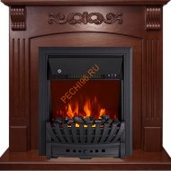 Электрокамин Royal Flame Sorrento угловой орех с очагом Aspen