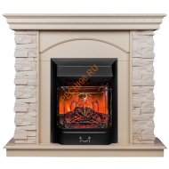 Электрокамин RealFlame Elford WT с очагом Majestic Lux BL