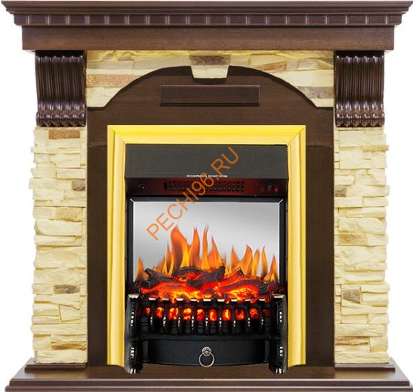 Электрокамин Royal Flame Dublin угловой Темный дуб/сланец с очагом Fobos FX M