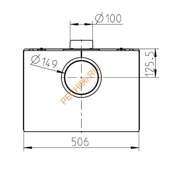 Стальная печь-камин Thorma CREMONA TOP белая керамика