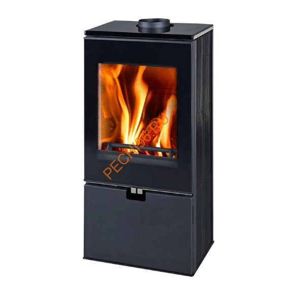 Стальная печь-камин Thorma CREMONA TOP черная керамика