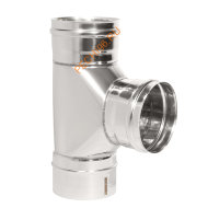 Тройник 87° ТиС Промо, нержавейка AISI 316-0,8 мм, D120 мм