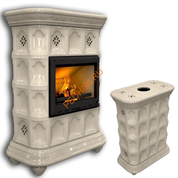 Печь-камин КимрПечь Истра центральный Ваниль Печь-камин КимрПечь Истра центральный Ваниль