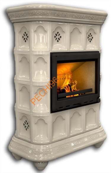 Печь-камин КимрПечь Истра центральный Ваниль Печь-камин КимрПечь Истра центральный Ваниль